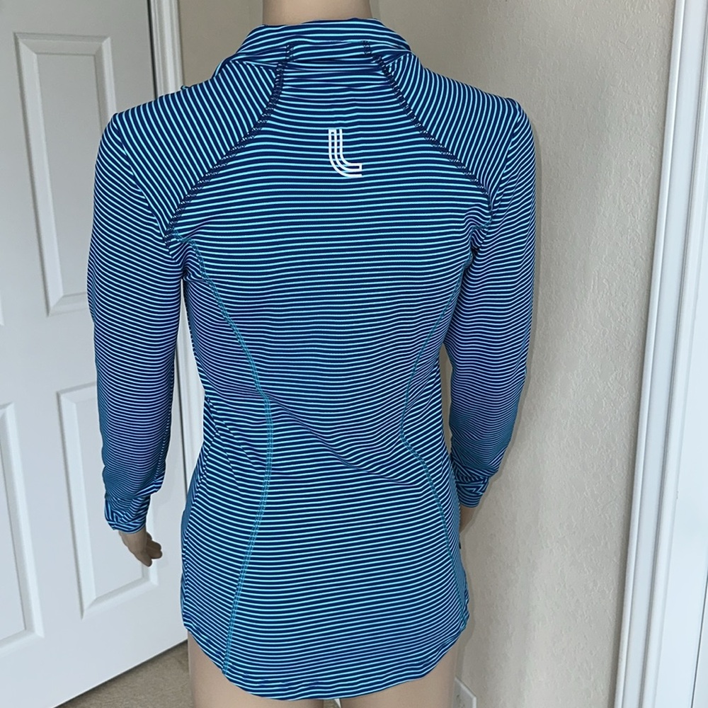 NWT LOLE Women's Blue Striped Ski Jacket Size Extra Small - Picture 2 of 16